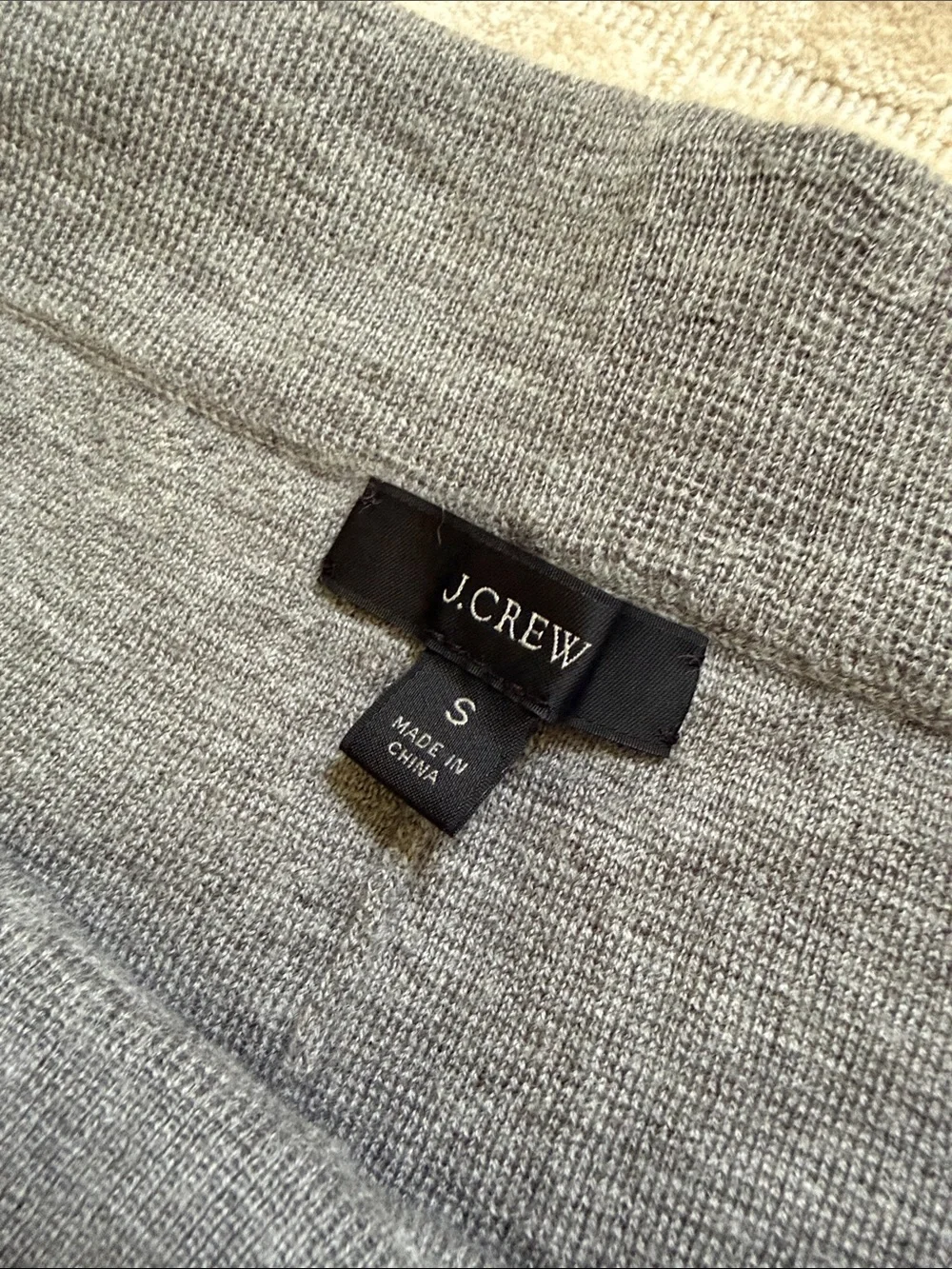 J Crew 100% Merino Wool Women's Gray Jogger Pants Sweatpants S